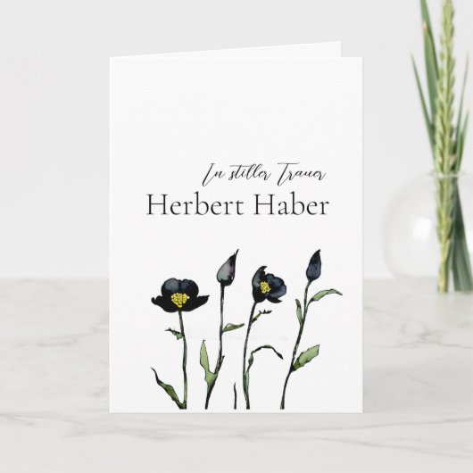 Trauerkarte floral カード (正面)