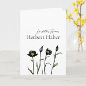 Trauerkarte floral カード (黄色い花)