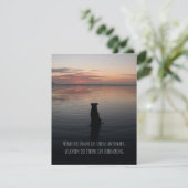 Trauerkarte Hund, flache Karte カード (スタンド正面)