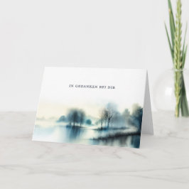Trauerkarte "In Gedanken bei dir"  カード