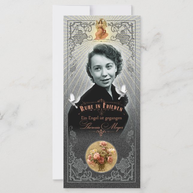 Trauerkarte Mama - Rackcard (正面)