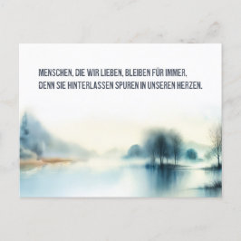 Trauerkarte "Menschen, die wir lieben" ポストカード
