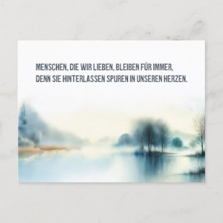 Trauerkarte "Menschen, die wir lieben" ポストカード