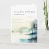 Trauerkarte "Zuhause" 案内状 (正面)