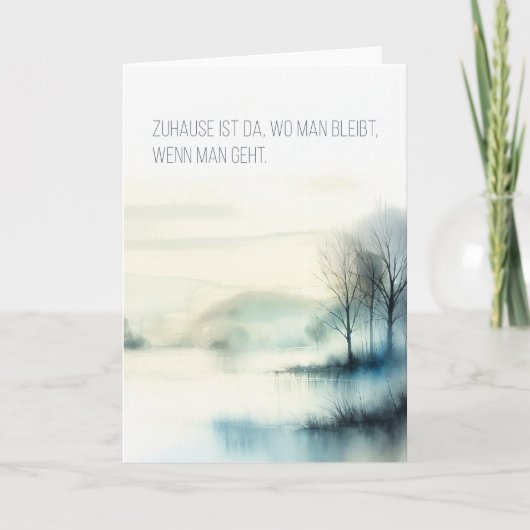 Trauerkarte "Zuhause" 案内状 (正面)