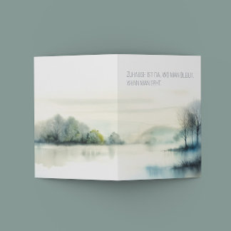 Trauerkarte "Zuhause" 案内状