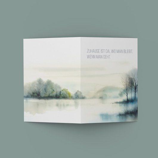 Trauerkarte "Zuhause" 案内状