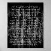 Trauma Informed Quotes ポスター (正面)