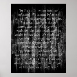 Trauma Informed Quotes ポスター