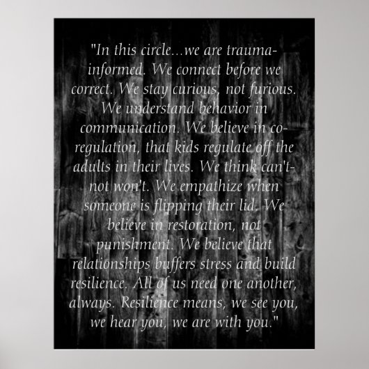 Trauma Informed Quotes ポスター (正面)