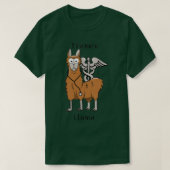 Trauma Llama Caduceus Design Tシャツ (デザイン正面)