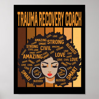 Trauma Recovery Coach Powerful Black History Month ポスター
