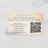 Trauma Recovery Sunrise Over Ocean Watercolor 名刺 (裏面)