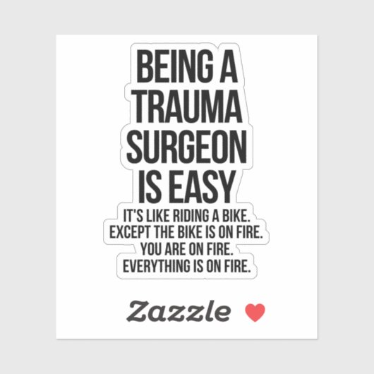 Trauma surgeon シール (シート)
