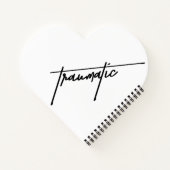 「Traumatic」ヒーリング強度エンパワーメント引用文 ノートブック (裏面)