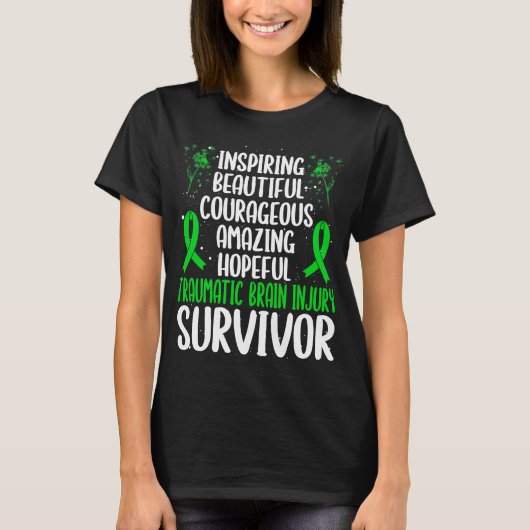 Traumatic Brain Injury Awareness Movement TBI Tシャツ (正面)