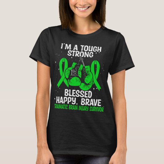 Traumatic Brain Injury Awareness TBI Survivor Tシャツ (正面)