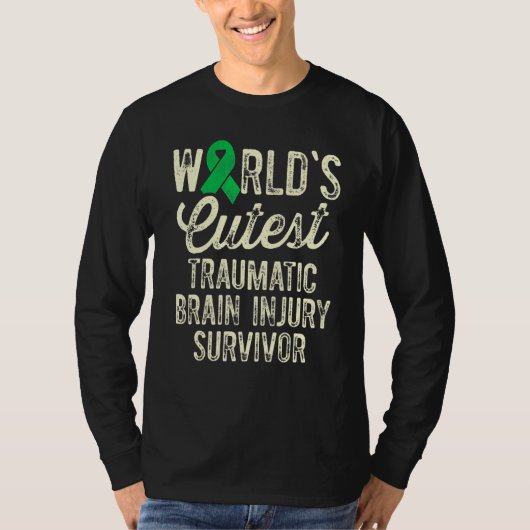 Traumatic Brain Injury Survivor Cutest TBI Warrior Tシャツ (正面)