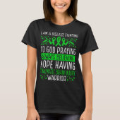 Traumatic Brain Injury Warrior Awareness Ribbon Tシャツ (正面)