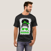 Traumatic Brain Injury Warrior For Afro Women TBI  Tシャツ (正面フル)