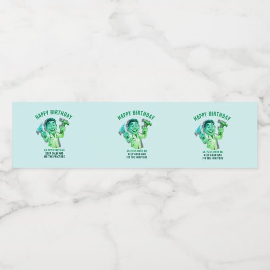 traumatologist Keep calm and fix the fracture MD ペットボトルラベル (シングルラベル)