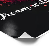  Träume mit Absicht wandkunst dekoration ポスター (コーナー)