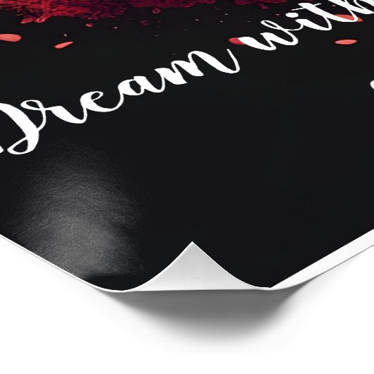  Träume mit Absicht wandkunst dekoration ポスター (コーナー)