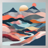 Traumhafte Flussfahrt durch eine abstrakte Welt ポスター (正面)