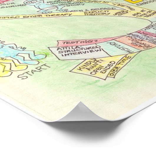 Traumland Poster Sem-Gloss 16x20 ポスター (角)