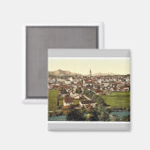 Traunstein, general view, Upper Bavaria, Germany r マグネット (正面/裏面)