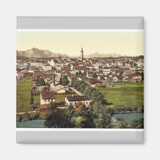 Traunstein, general view, Upper Bavaria, Germany r マグネット (正面)