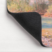 Traunstein River on the Road to Empfig, Bavaria: マウスパッド (コーナー)