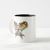 Traurige Meerjungfrauen am Anker ツートーンマグカップ (正面左)