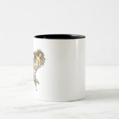 Traurige Meerjungfrauen am Anker ツートーンマグカップ (中央)