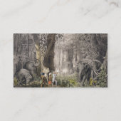 「TravからのLogallaあたりの象の狩り、 名刺 (裏面)