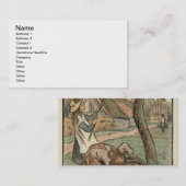 「Travaux desからのりんごを、集めて」、engraむしゃむしゃ食べます 名刺 (正面/裏面)