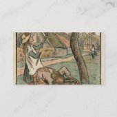 「Travaux desからのりんごを、集めて」、engraむしゃむしゃ食べます 名刺 (裏面)