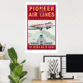 TRAVEL – パイオニアエアライン ポスター (ホームオフィス)