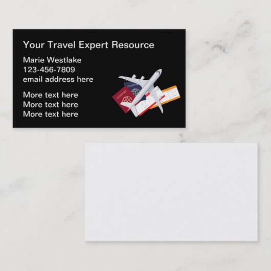 Travel 最高の Agentの名刺 名刺 (正面/裏面)