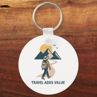 Travel adds value キーホルダー