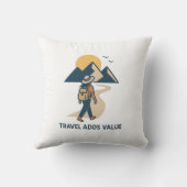 Travel adds value クッション (裏面)