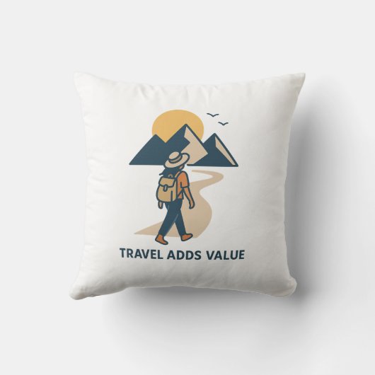 Travel adds value クッション (裏面)