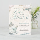 Travel Adventure Cruise Engagement Party 招待状 (スタンド正面)