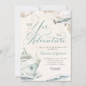 Travel Adventure Cruise Engagement Party 招待状 (正面)