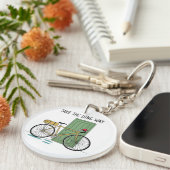 Travel Adventure Line Art – Take the Long Way キーホルダー (正面右)