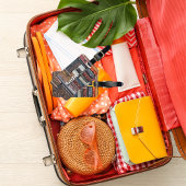 Travel Adventures, Vintage Suitcases ラゲッジタグ