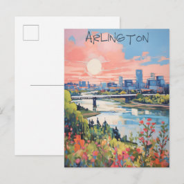 Travel Aesthetic City Arlington Dallas Texas ポストカード