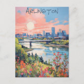 Travel Aesthetic City Arlington Dallas Texas ポストカード (正面)