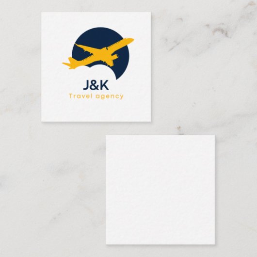 Travel Agency スクエア名刺 (正面/裏面)