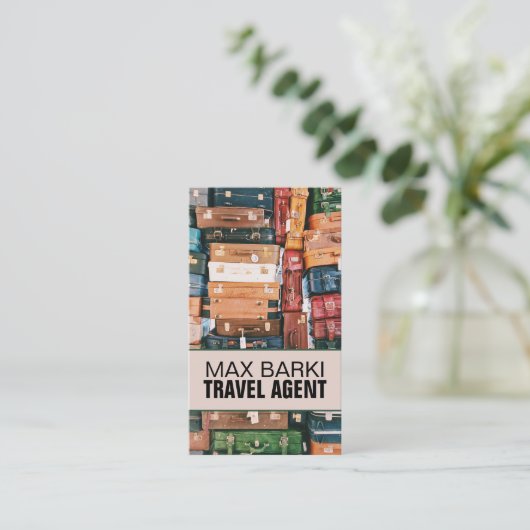 Travel Agency Agent Business Card 名刺 (スタンド正面)